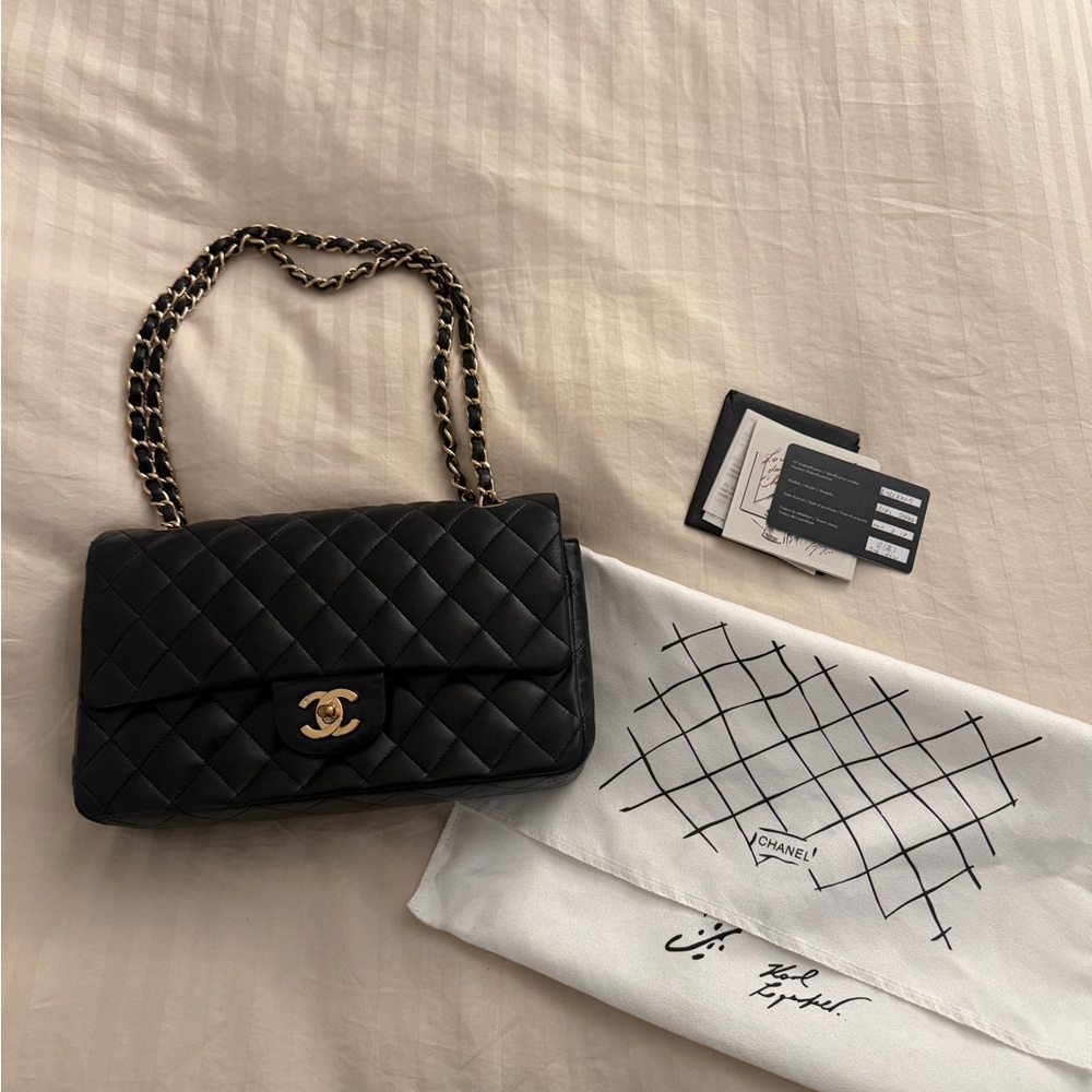 CHANEL Classic Medium Flap with Gold hardware